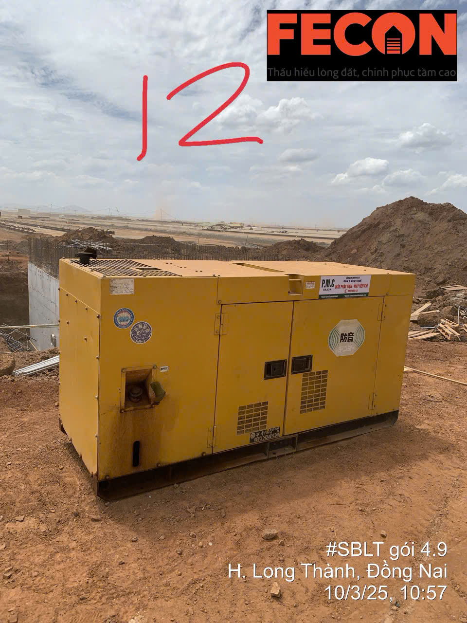Máy phát điện Denyo 45/50kVA tại Sân bay Long Thành Đồng Nai
