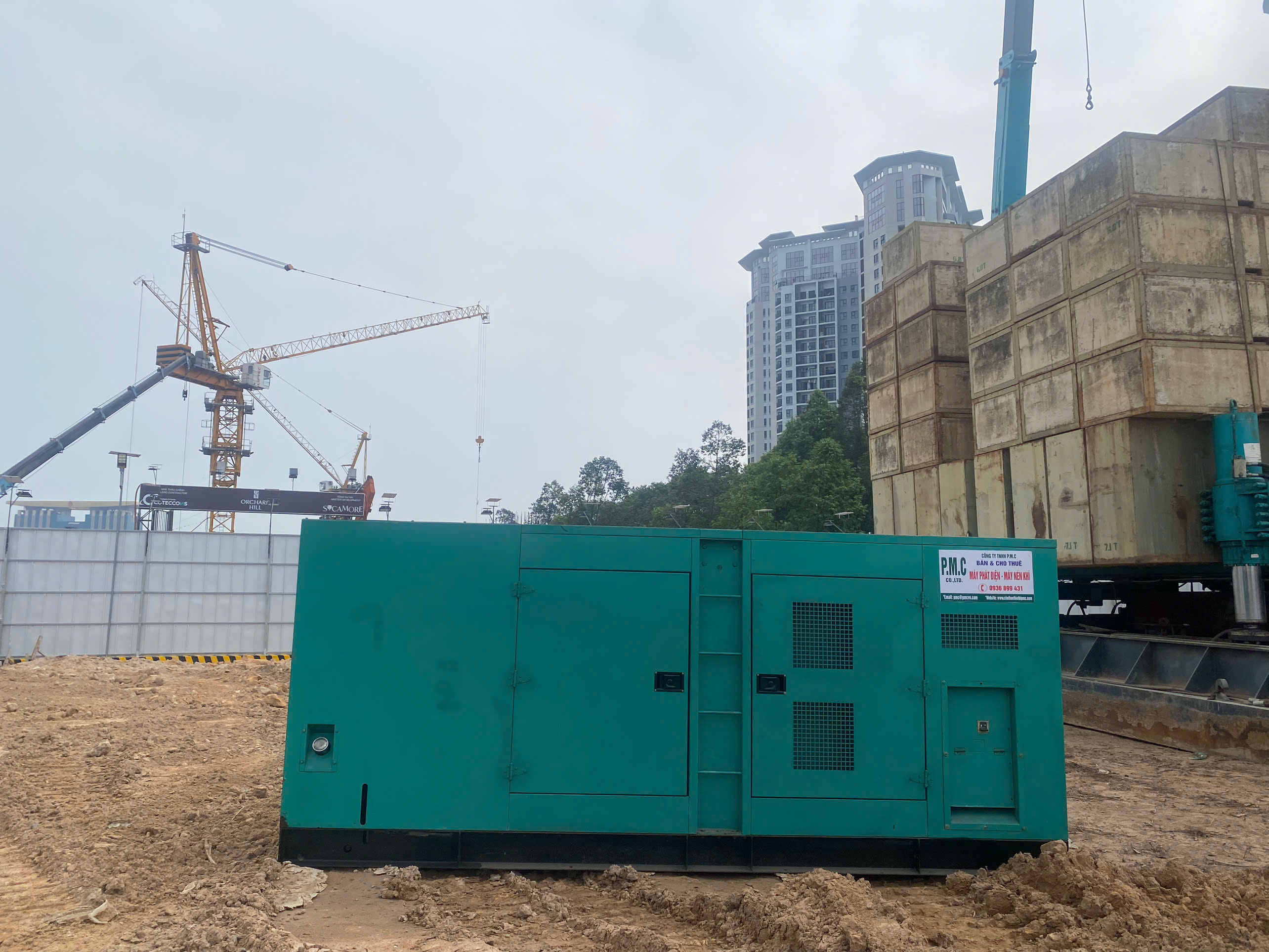 Máy phát điện Cummins 350kVA NTA855 tại công trình Sycamore Capitaland Bình Dương